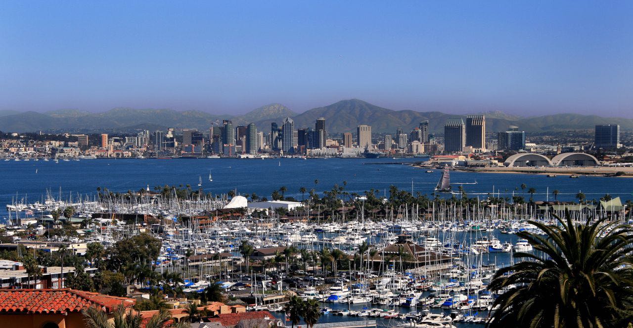 Downtown View of San Diego from Point Loma