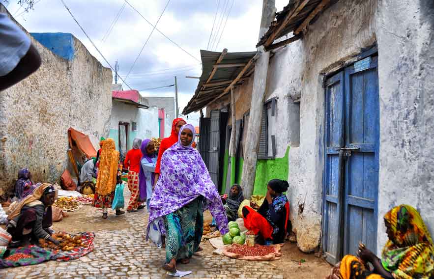 Street Sellers, Harar