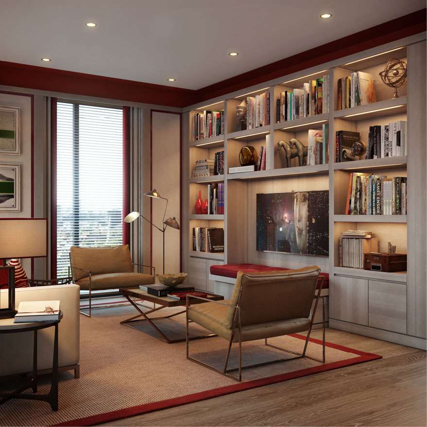 Embassy Gardens – living room Embassy Gardens - living room